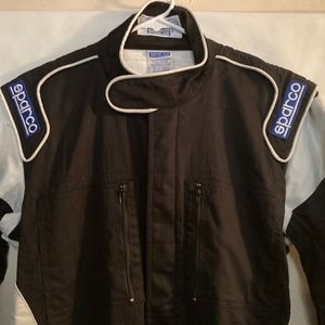Sparco X Light F1 Mechanic suit pockets padding Black Silver size M NWT